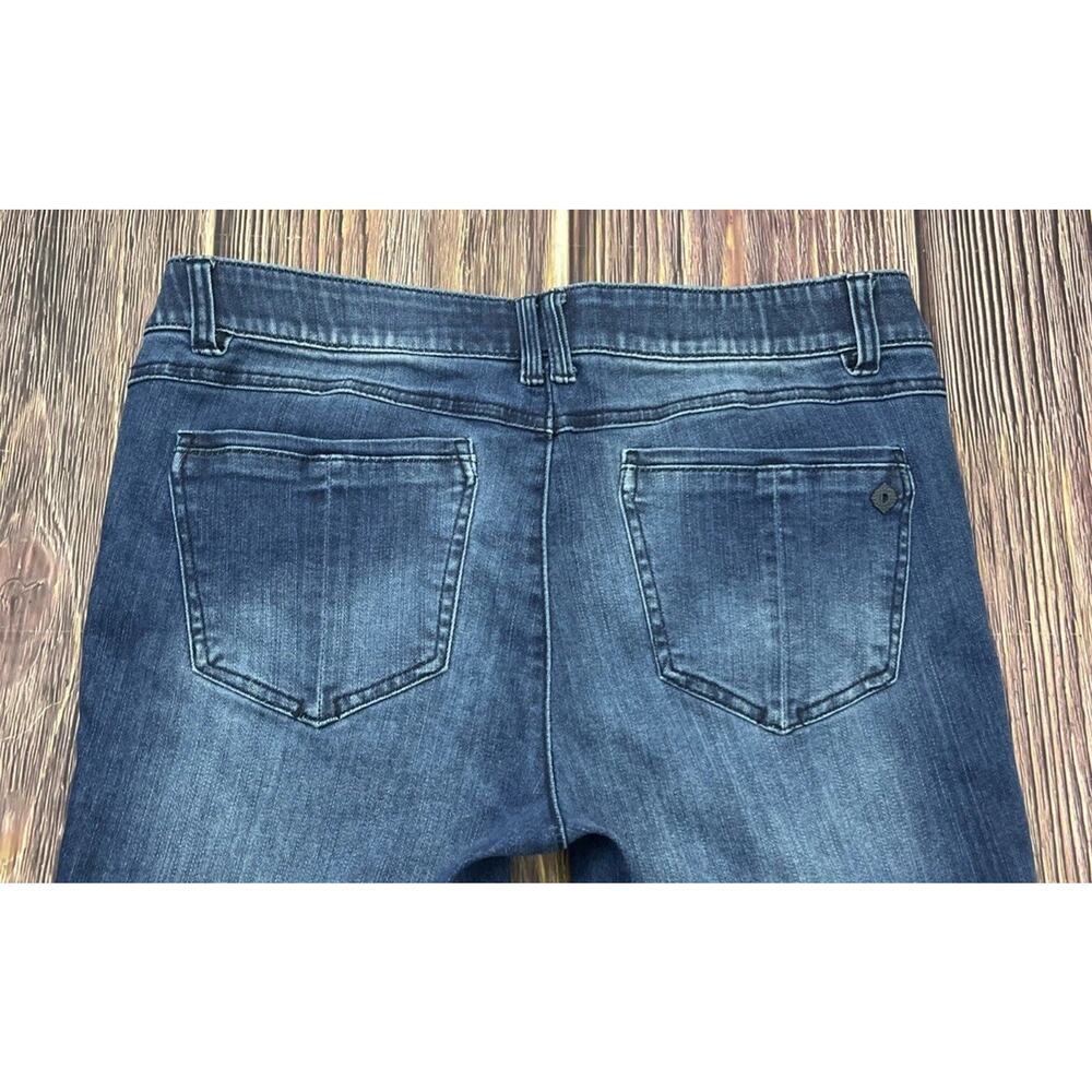 💋 Democracy Jeans Ab Solution Bootcut Women’s Size 14 Stretch Dark Wash